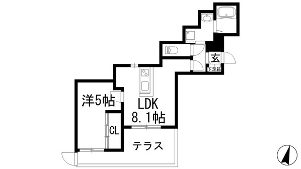 センプレヴィータ仁川の物件間取画像